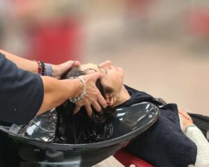 El lavado de cabeza es también un momento de relax